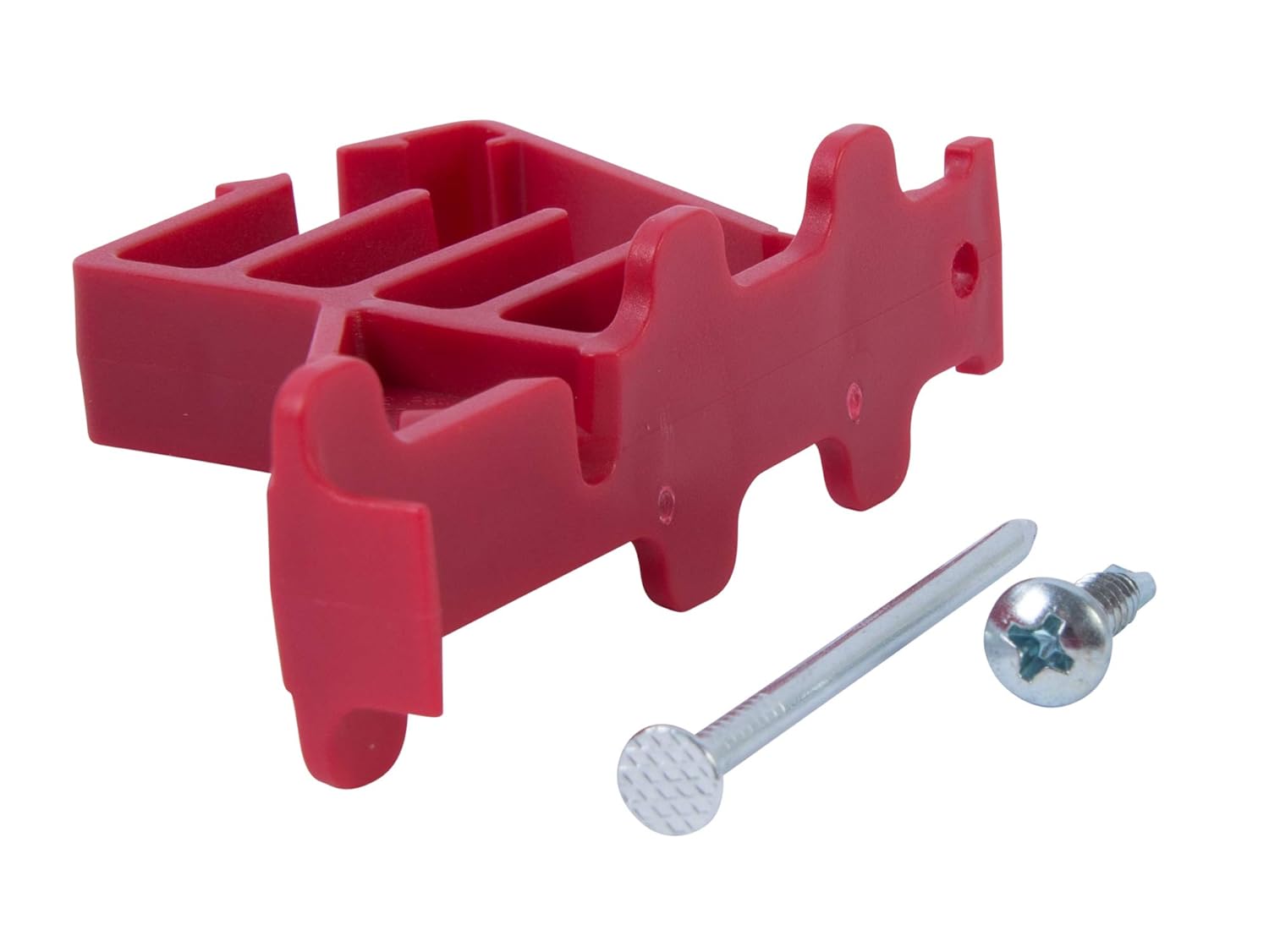 Gardner Bender MCS-100W – Grapa multicable, asegura (NM) no metálica, coaxial y de datosCAT 5, 100 unidades, rojo