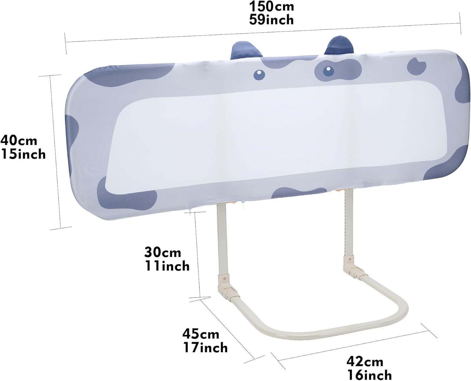 Riel de cama para niños pequeños  Barandilla plegable para cuna de bebé, altura ajustable, barandillas de seguridad para cama de niños para viajes