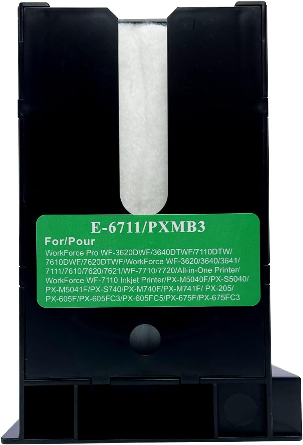 F-INK Caja de mantenimiento de tinta T6711 remanufacturada compatible con Workforce WF3520 WF3540 WF3620 WF7110 WF7210 WF7510 WF7610 WF7620 WF7710