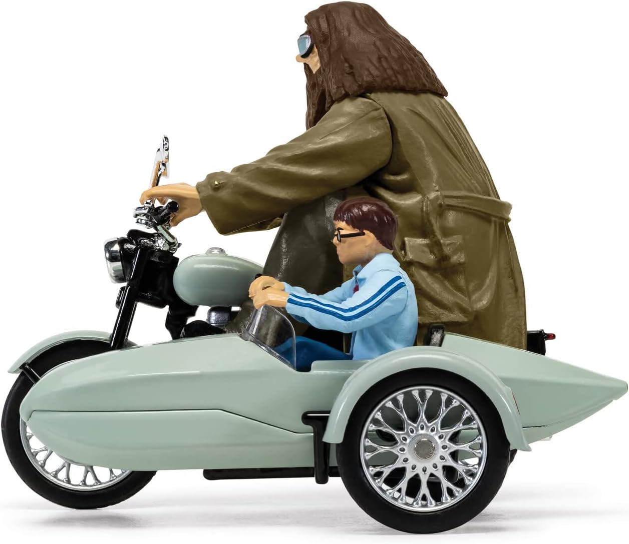 Corgi Harry Potter & Hagrid Motocicleta y Sidecar Reliquias de la Muerte Fit The Box Scale Diecast Display Modelo CC99727