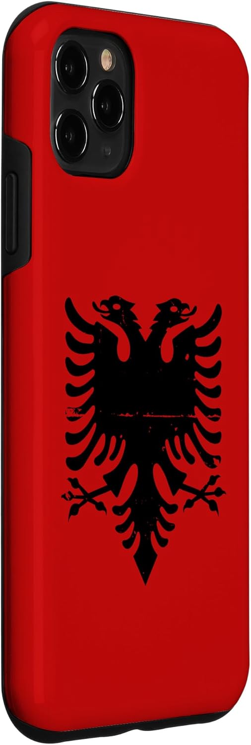 Funda albanesa para iPhone 11 Pro Max Albania Eagle Pride