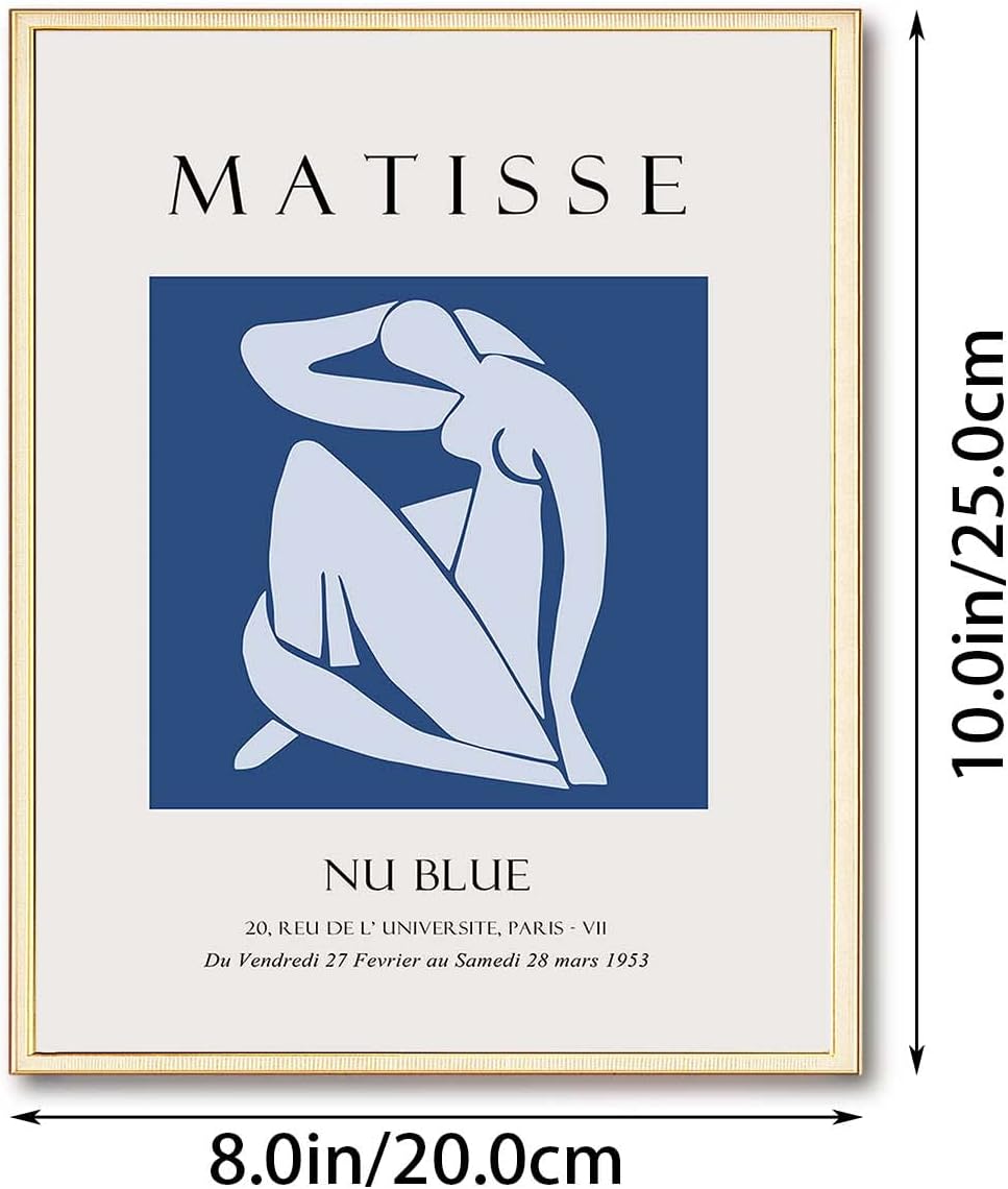 znxuey Póster e impresiones artísticas estéticas de Matisse para decoración de pared, póster e impresiones de arte abstracto estético de Matisse