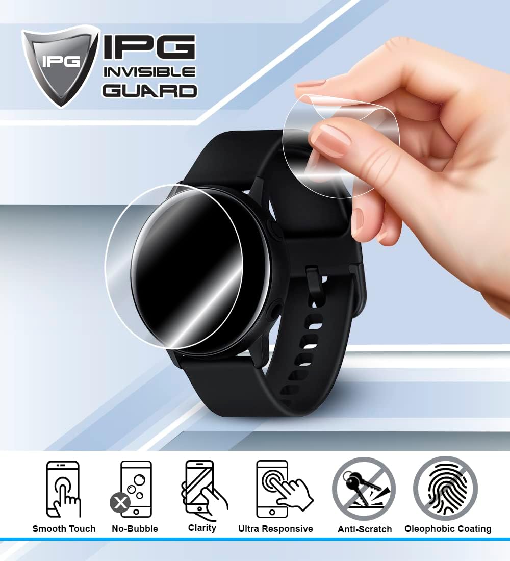 IPG Protector de pantalla de hidrogel para HUAWEI Watch GT 4 de 1.811 in (2 unidades) Invisible HD Clear Film Anti Scratch Guardia