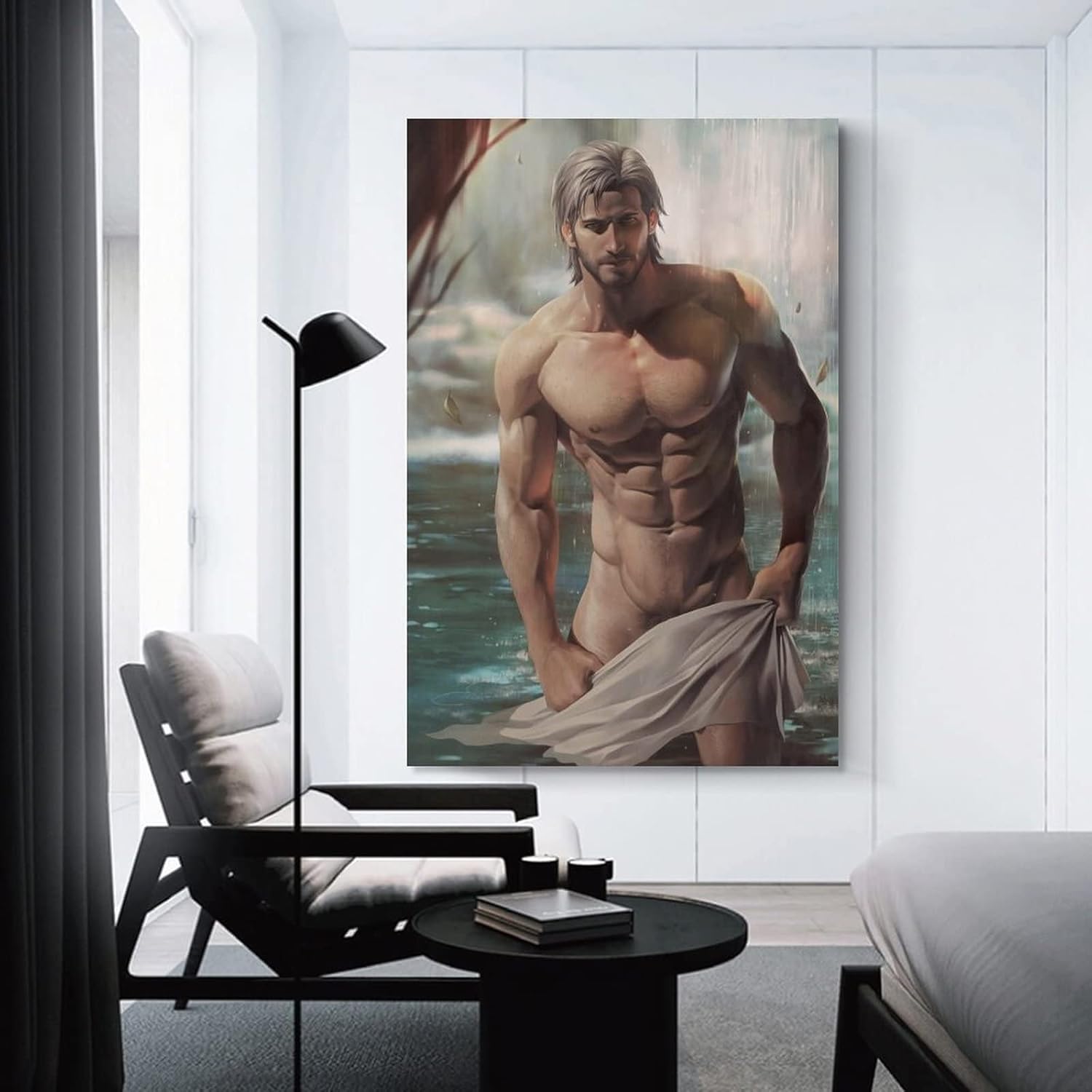 Póster de hombre sexy con músculo gay, impresión artística para pared, pintura fotográfica, cuadro colgante, decoración de dormitorio familiar,