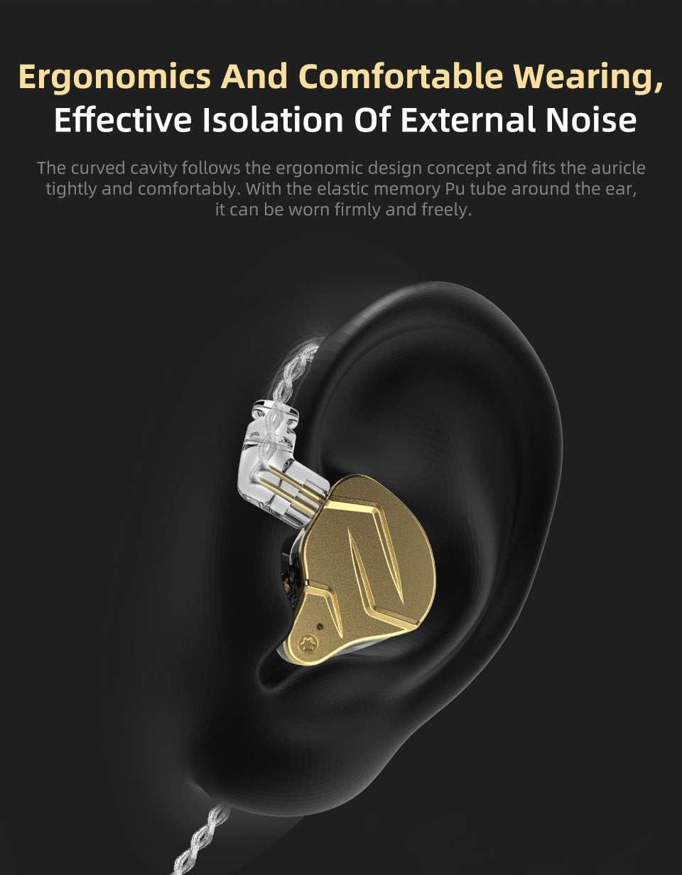 KZ ZSN PRO X Auriculares de doble conductor, auriculares de sonido estéreo de alta fidelidad con armadura equilibrada y controlador dinámico