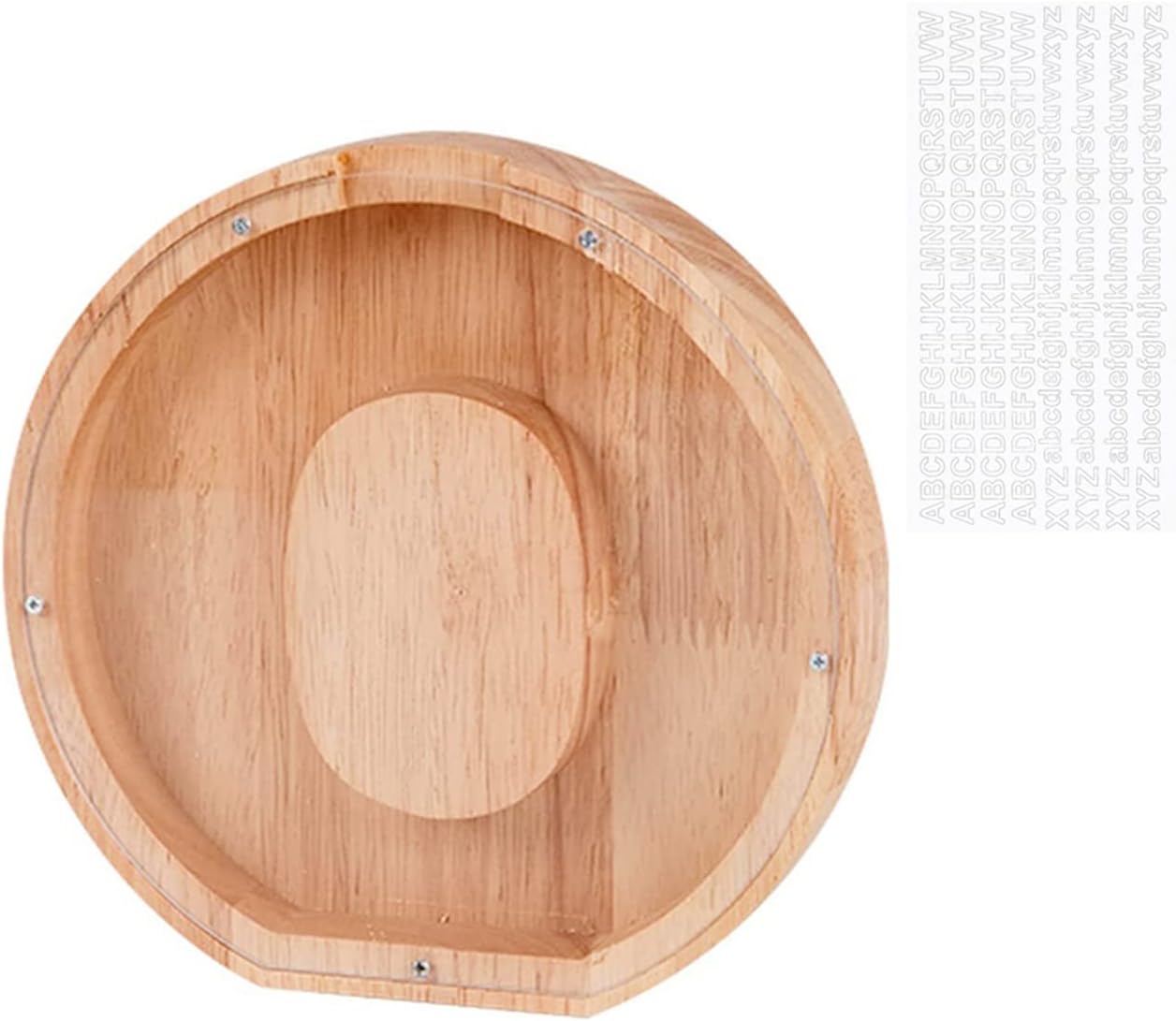 Alcancía de madera, letras personalizadas, banco de dinero para niños, caja de dinero grabada con texto, alcancía de madera, regalo para niños,