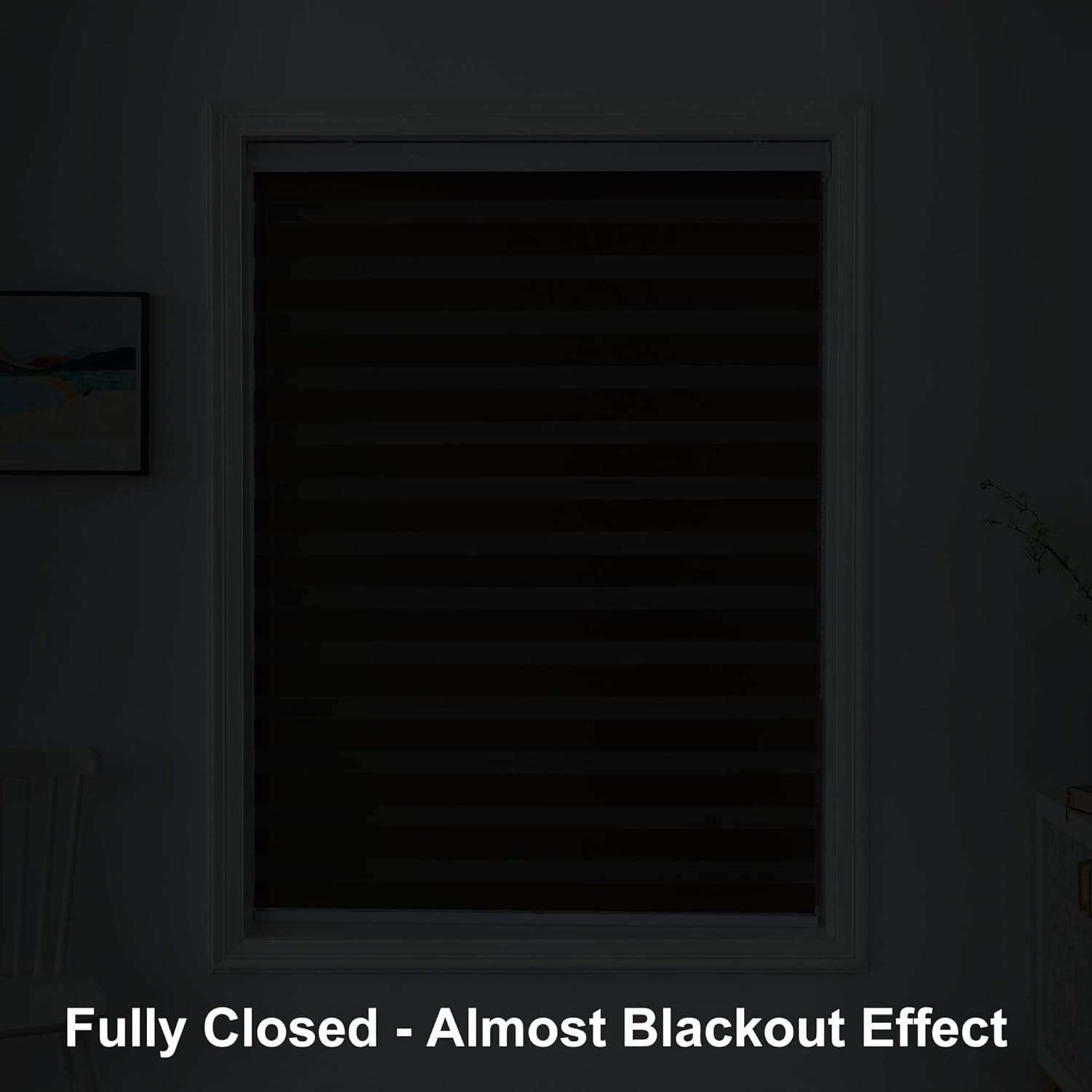 SHECUTE Persianas tipo cebra para ventanas, 42 x 72 pulgadas, cortinas enrollables opacas con filtro de luz, para sala de estar, dormitorio, cocina,