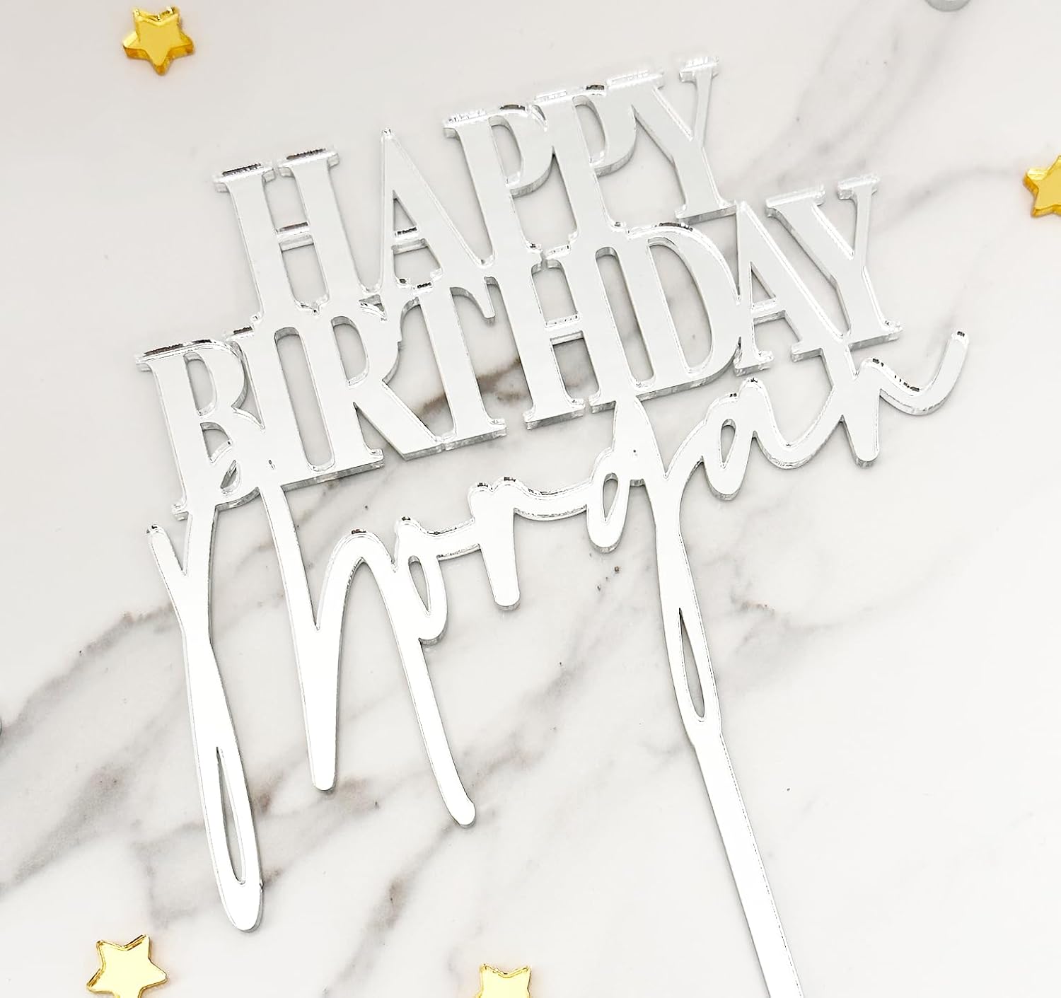Personalized Cake Topper Birthday  NEXT DAY SHIPPING 21COLORS Acrylic Cake Topper for 4” 6” 8” 10” Cake  Custom Acrylic Cake Topper