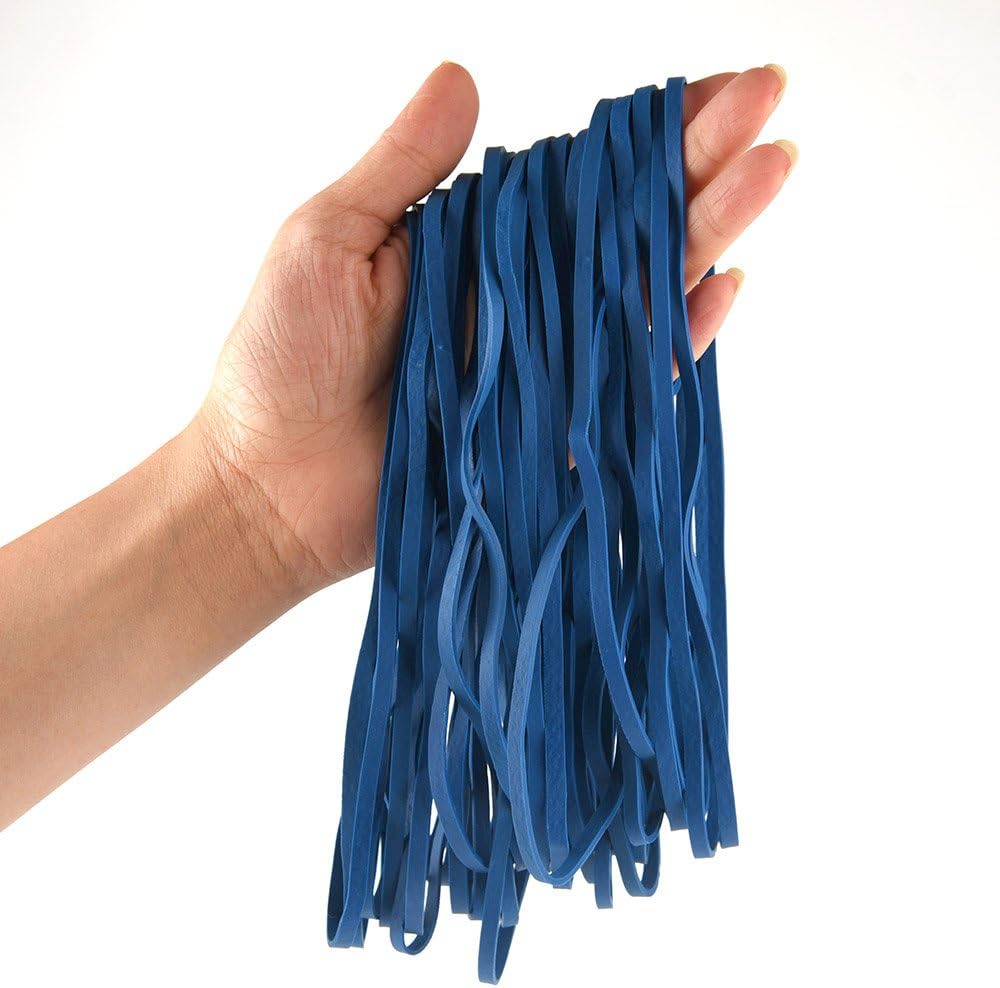 Coopay 120 bandas de goma grandes a granel, bandas elásticas fuertes de 8 pulgadas para suministros de oficina, escuela, hogar, asegurar cubos de