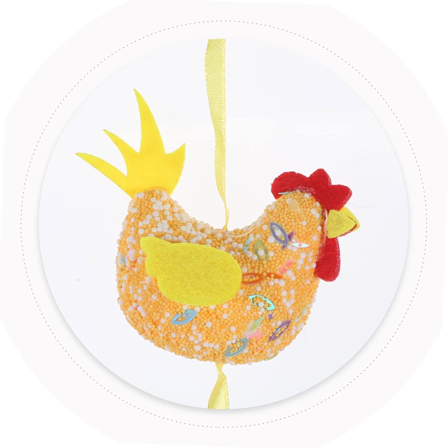 Garneck Cestas de conejo, decoración de conejo, decoración de conejo, decoración de Pascua, decoración de pollo, decoración colgante,