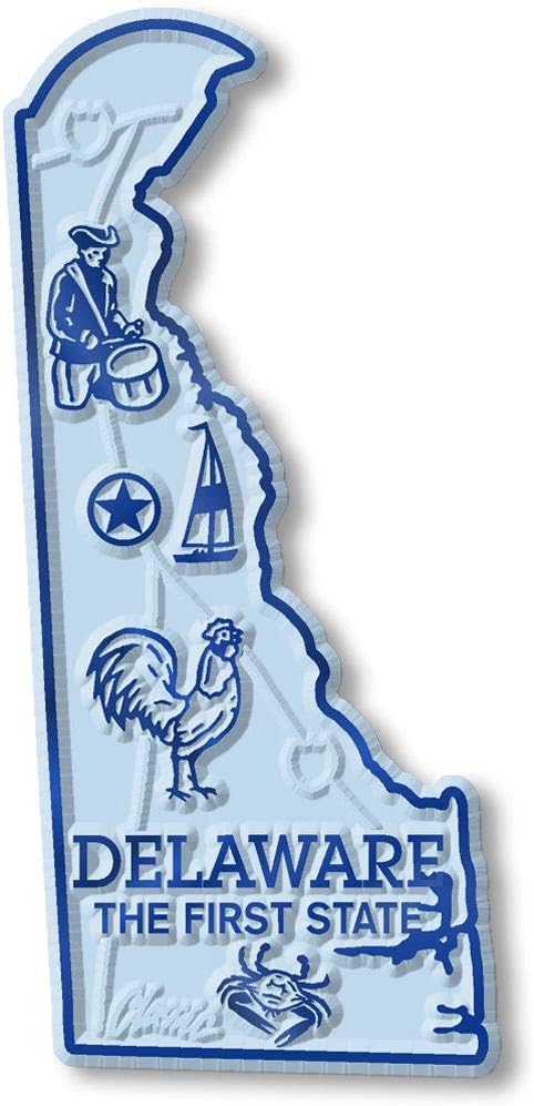 Imán con diseño de mapa de estado
