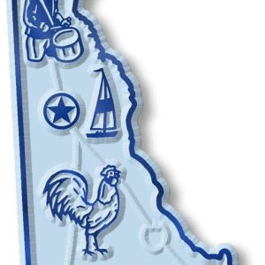 Imán con diseño de mapa de estado Imán con diseño de mapa de estado