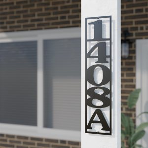 Números de casa para exteriores, números de dirección de metal personalizados para casa, letrero de dirección personalizado vertical horizontal con Números de casa para exteriores, números de dirección de metal personalizados para casa, letrero de dirección personalizado vertical horizontal con