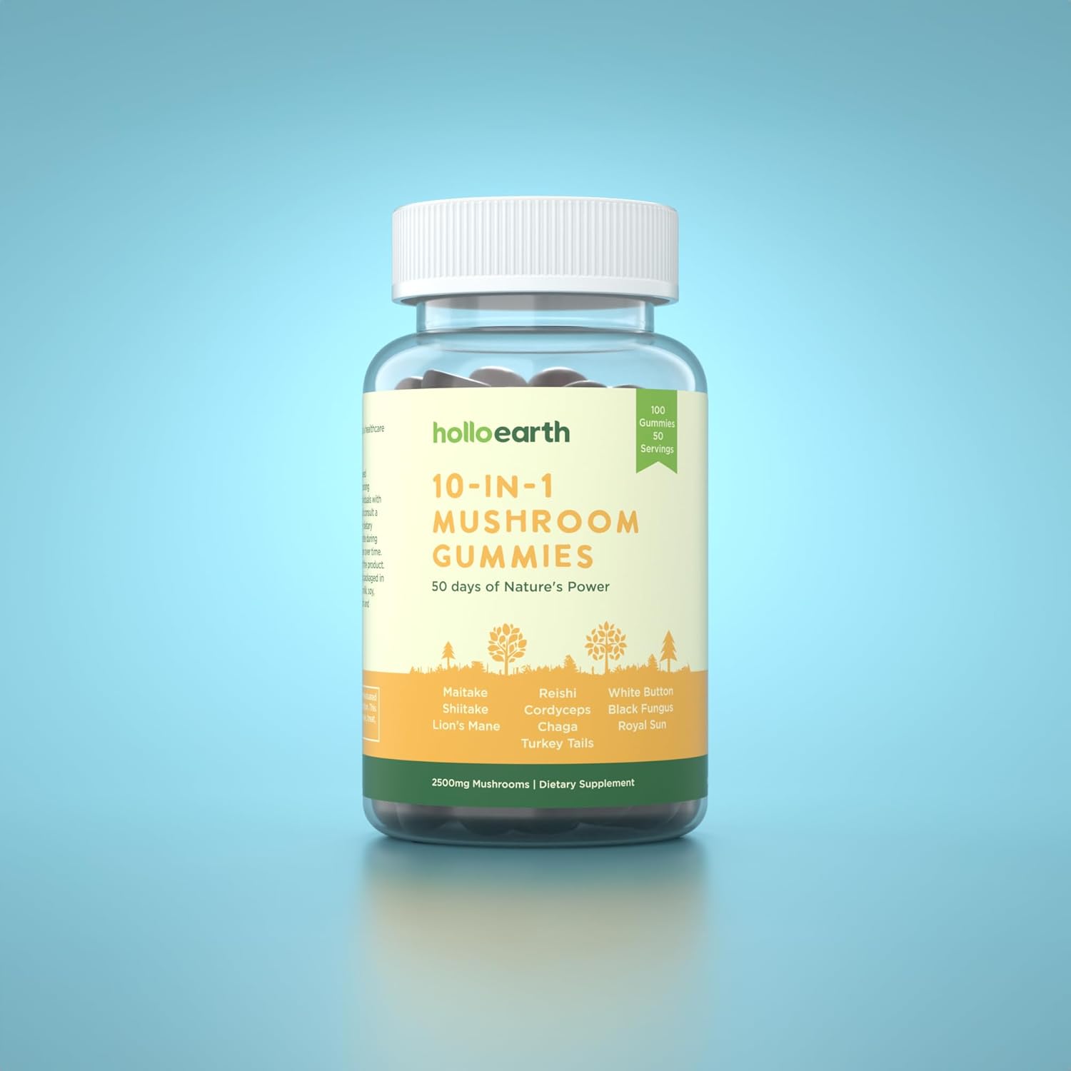 Gomitas de hongos de 2500 mg (100 gomitas)