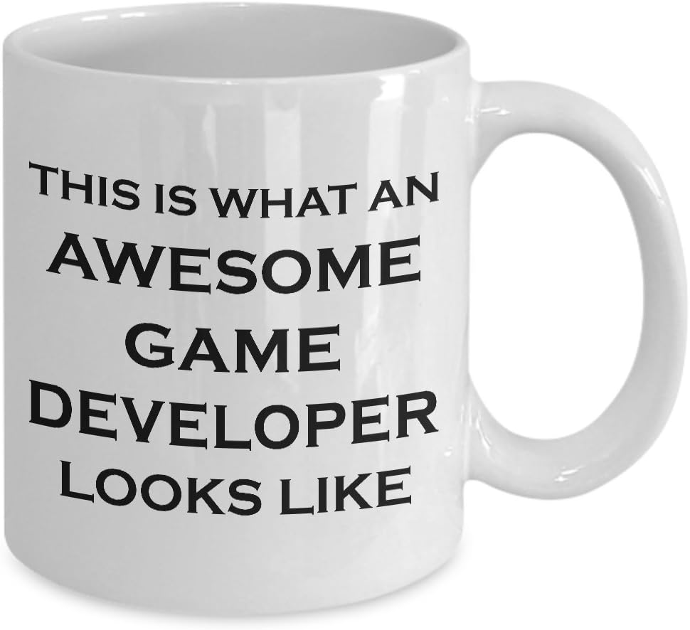 Taza para desarrollador de juegos  Este es un aspecto impresionante  diseño de videojuegos, taza de café, regalos de recompensa, divertido, bonito,