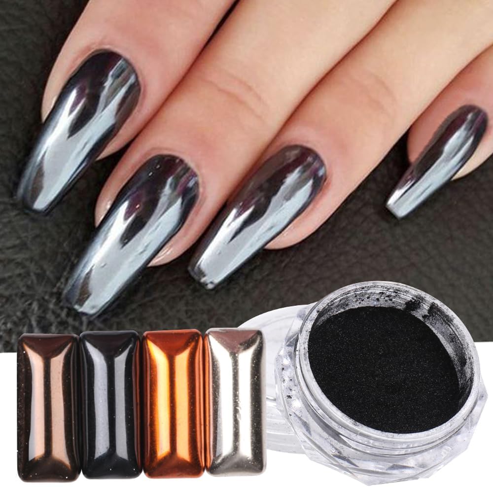 1 caja de 0.01 oz de purpurina de uñas de pavo real en polvo para uñas, brillo brillante, diseño de uñas, polvo de uñas, polvo de hadas, bricolaje