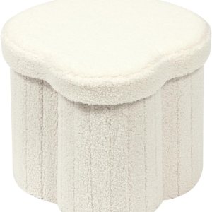 B FSOBEIIALEO Cubo otomano de almacenamiento, otomanas en forma de flores con reposapiés de almacenamiento para sala de estar, asiento otomano B FSOBEIIALEO Cubo otomano de almacenamiento, otomanas en forma de flores con reposapiés de almacenamiento para sala de estar, asiento otomano
