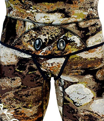 Traje de neopreno de pesca submarina 3D Yamamoto Reef Camo de 0.197in, 2 piezas