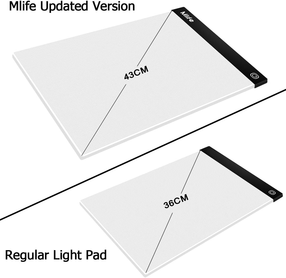 Almohadilla de luz LED B4  Caja de luz de arte de diamante mejorada, tablero de luz de seguimiento regulable, boceto, animación, caja de luz de