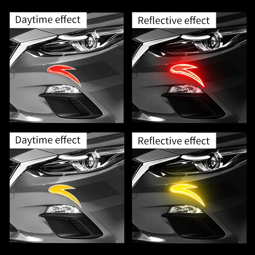2 tiras de espejo retrovisor de coche, protectores laterales a prueba de arañazos para puerta de coche, pegatina impermeable para la mayoría de