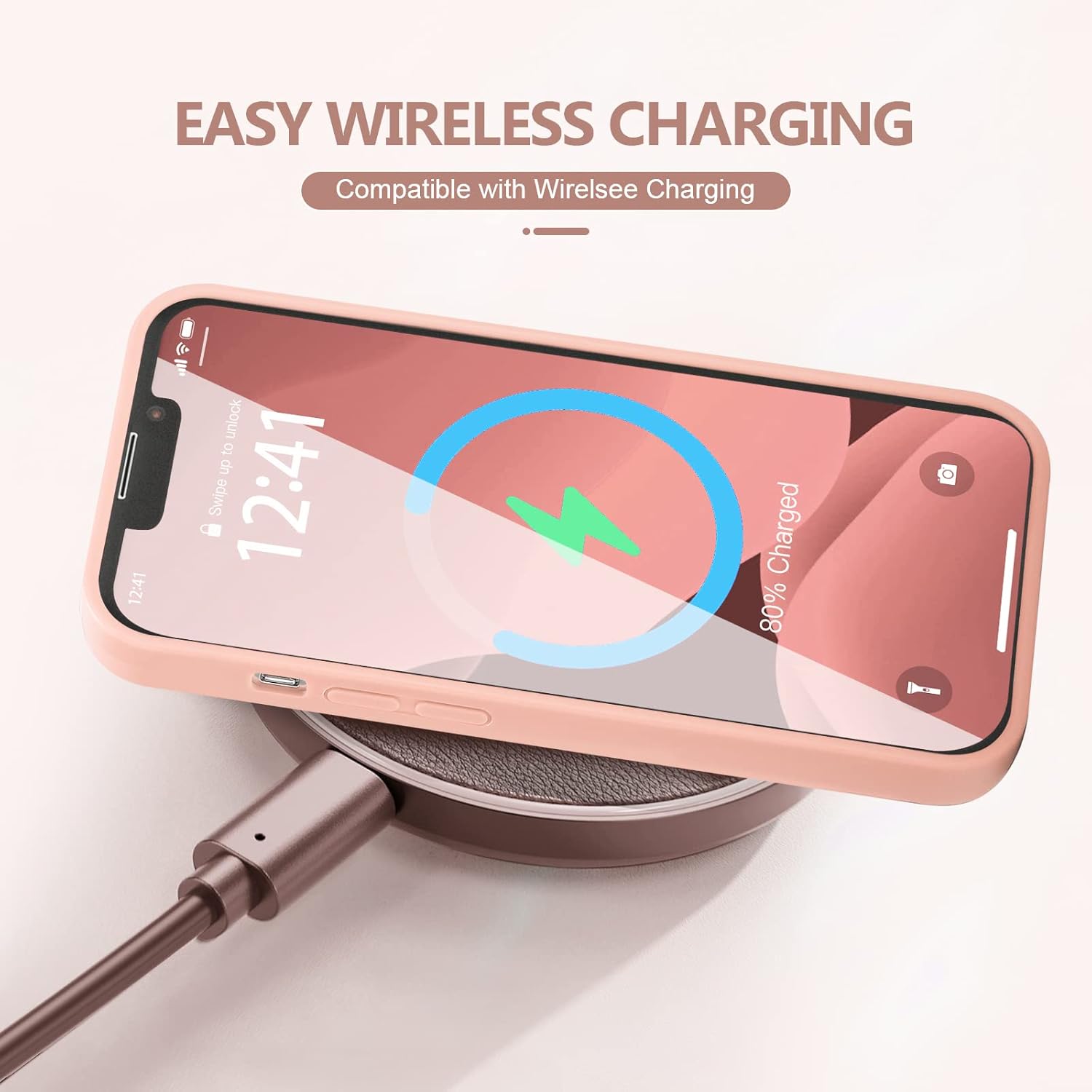 YZR Compatible with iPhone 12 Case 6.1 inch(2020),Silky and Soft Touch Series Premium Soft Liquid Silicone Rubber Full-Body Protective Bumper Case