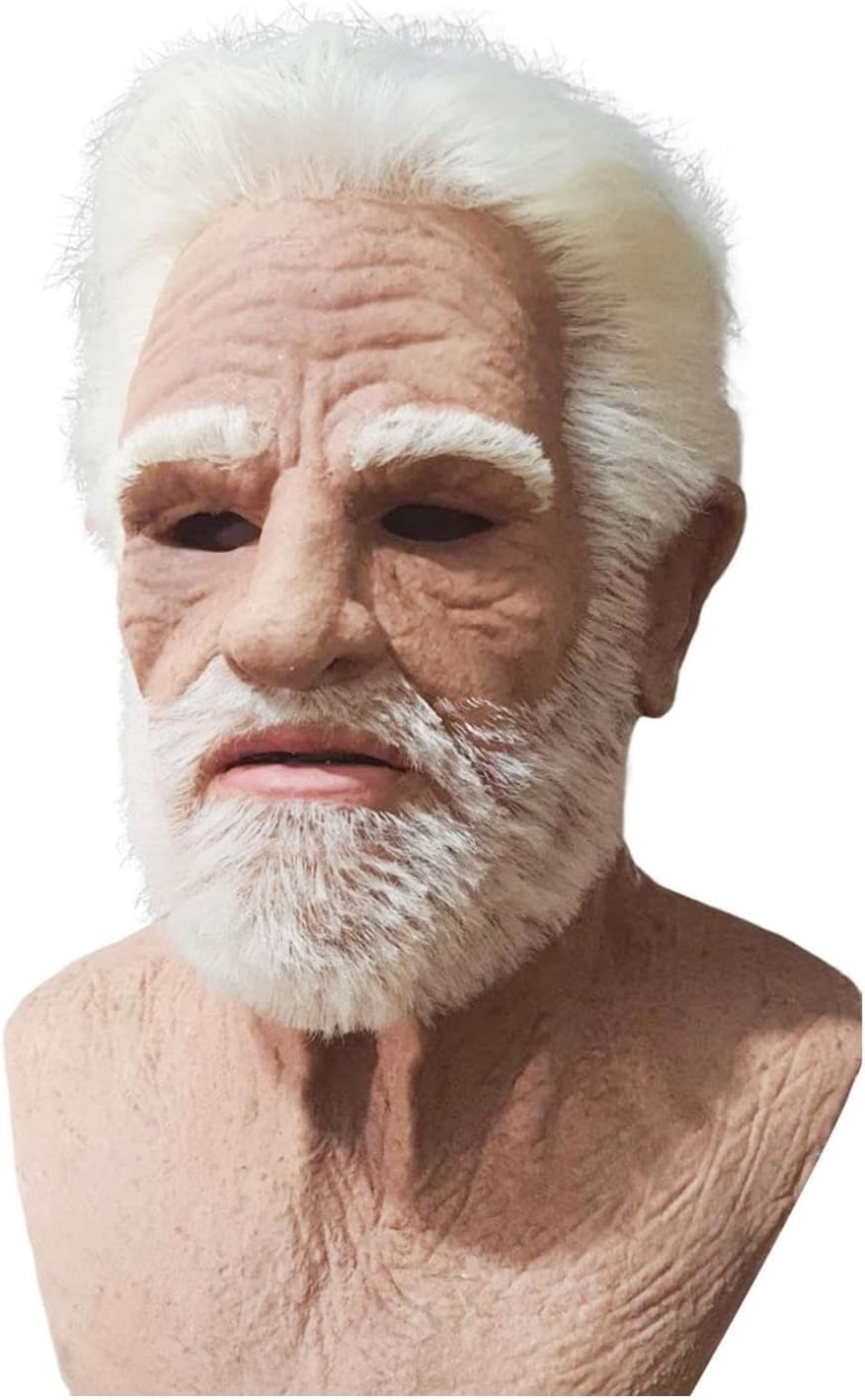 Bagmrteho Máscaras realistas de látex para Halloween, nariz grande, súper suave, antiarrugas, máscara de Halloween para cosplay