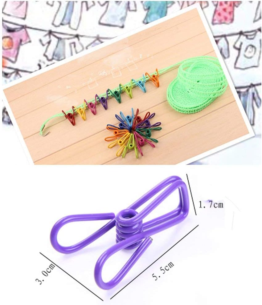 30 clips de chip morados de 2 pulgadas, revestimiento de PVC, alfileres de ropa de alta elasticidad, clips para alimentos y clips para bolsas