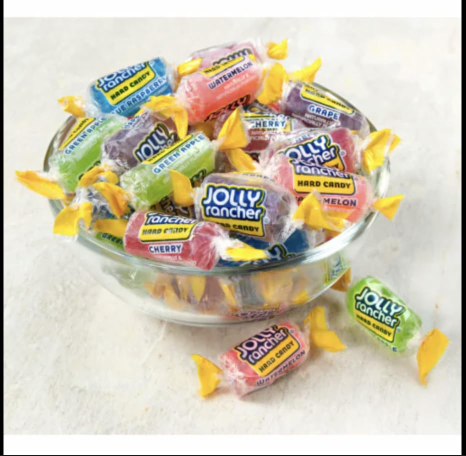 Jolly Rancher – Caramelo duro original Jolly Rancher, 3 libras (envuelto individualmente)