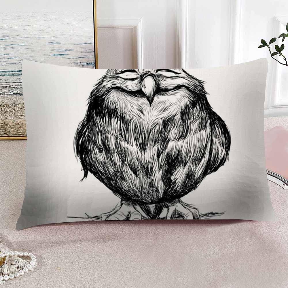 Fundas de almohada con diseño de búho, funda de almohada para decoración del hogar, 12 x 20 pulgadas