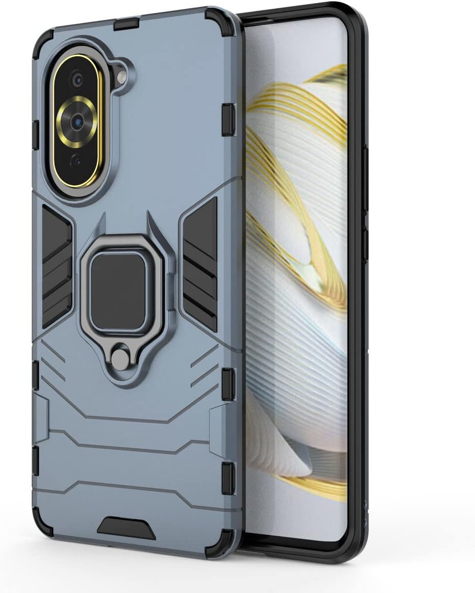 Funda para Huawei Nova 10 Caso,Soporte de montaje magnético para coche Funda para Huawei Nova 10 NCO-AL00 Caso Azul