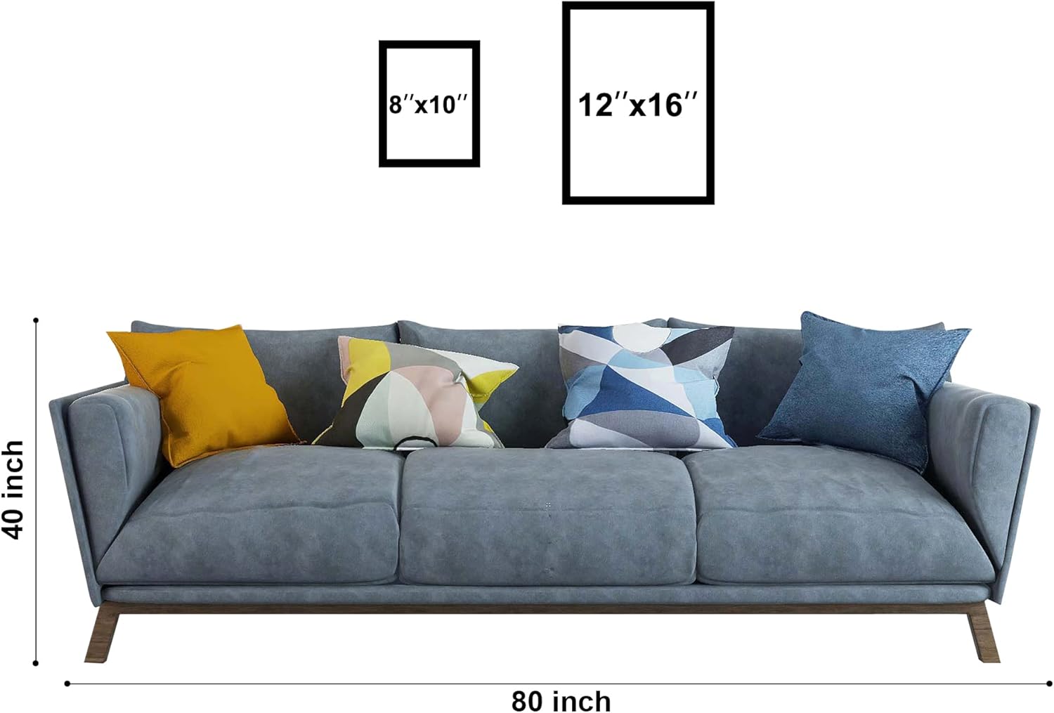 jenesaisquoi Highland Cow – Arte de pared para decoración de baño, lienzo con marco en blanco y negro, impresiones artísticas de animales