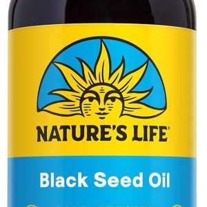 Nature’s Life Aceite de semilla negra, aceite de semilla de comino negro prensado en frío, apoyo para las articulaciones, la salud digestiva y el Nature’s Life Aceite de semilla negra, aceite de semilla de comino negro prensado en frío, apoyo para las articulaciones, la salud digestiva y el