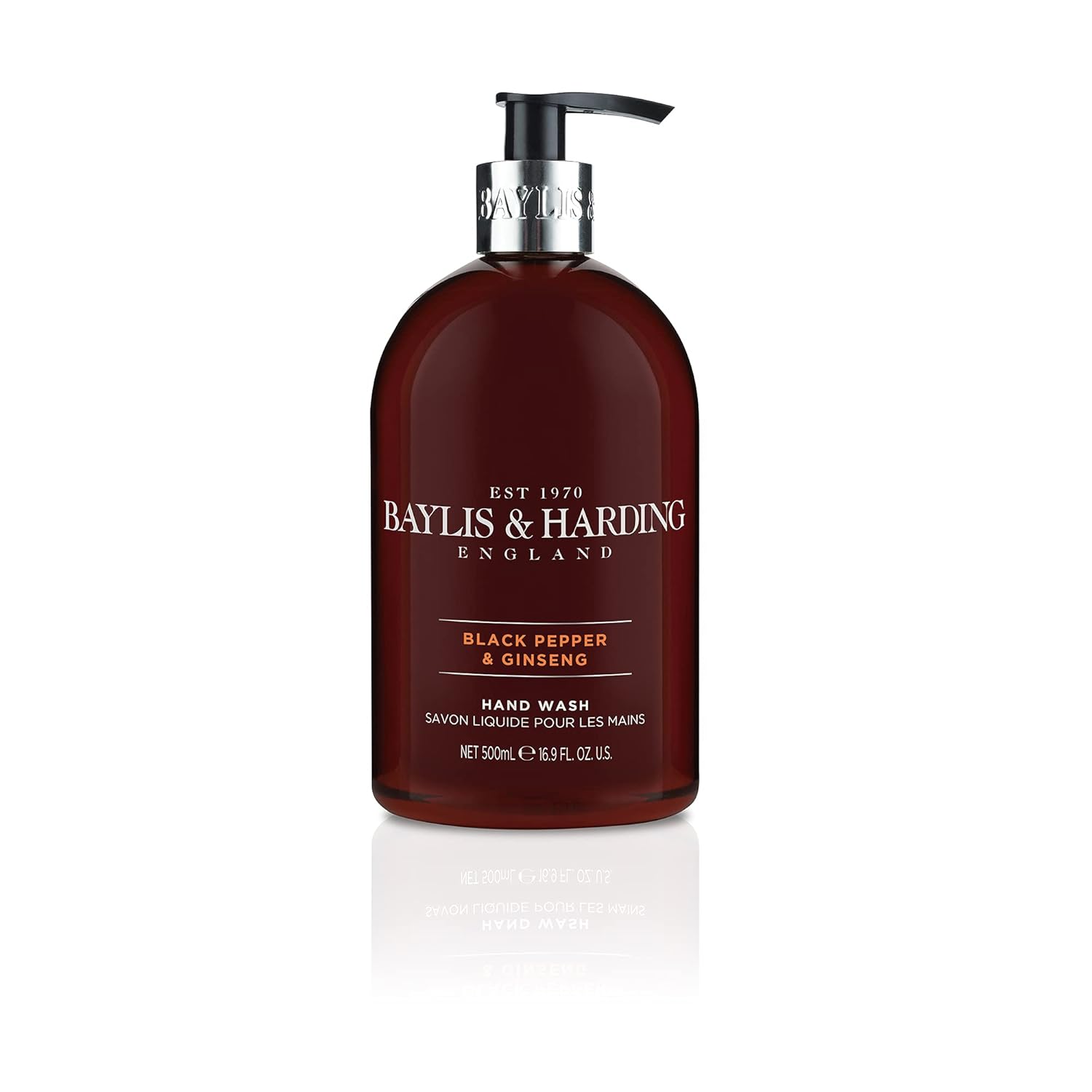 Baylis & HardingMen ‘s Black Pimienta y Ginseng Wash & Mano Loción Set de regalo