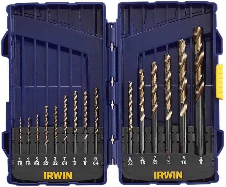 Irwin Tools Drill BIT – Juego de cobalto (15 piezas)
