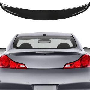 RoyalParts Alerón trasero compatible con Infiniti G35 G25 G37 Q40 de 4 puertas modelo Sedán de 4 puertas con tapa trasera para maletero (negro RoyalParts Alerón trasero compatible con Infiniti G35 G25 G37 Q40 de 4 puertas modelo Sedán de 4 puertas con tapa trasera para maletero (negro