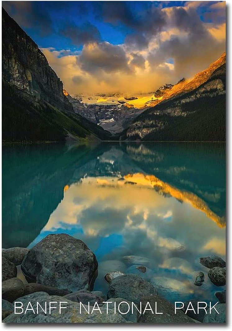 Lake Louise Banff National Park, Canadá imán para nevera tamaño 2.5″ x 3.5″