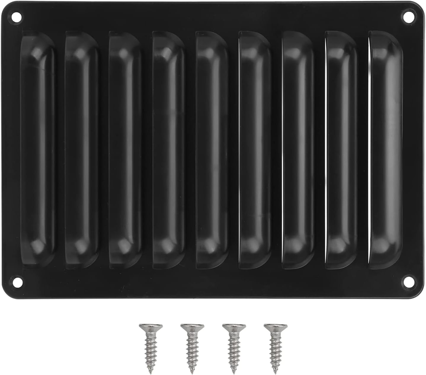 Panel de ventilación de rejilla para autocaravana, exquisito panel de rejilla de salida de aire profesional negro para yates de autobús