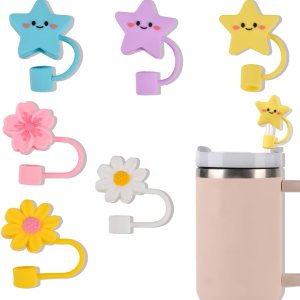 8 fundas de popote compatibles con vasos Stanley de 30 y 40 onzas, de silicona, reutilizables, de 0.4 pulgadas, con bonitas puntas de popote a 8 fundas de popote compatibles con vasos Stanley de 30 y 40 onzas, de silicona, reutilizables, de 0.4 pulgadas, con bonitas puntas de popote a