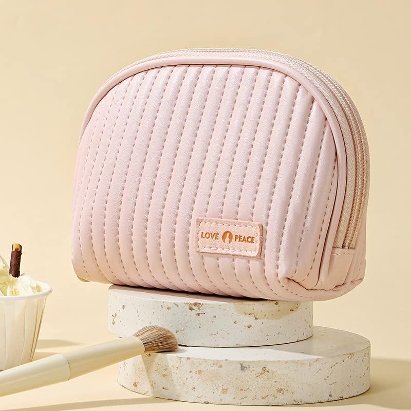 Bolsa de maquillaje de viaje, pequeña bolsa de cosméticos para bolso, bolsa con cremallera, bolsa de maquillaje, mini bolsa de cosméticos para