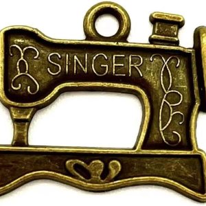 50 dijes de bronce antiguo para máquina de coser para joyería, pulsera, collar, manualidades, 0.827 in x 0.669 in, Bronce, No es una piedra preciosa 50 dijes de bronce antiguo para máquina de coser para joyería, pulsera, collar, manualidades, 0.827 in x 0.669 in, Bronce, No es una piedra preciosa