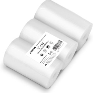 Wevac Lite – 3 rollos de 6 pulgadas x 50 pies, bolsas de rollos selladores al vacío para alimentos, ideal para almacenamiento de alimentos, al vacío Wevac Lite – 3 rollos de 6 pulgadas x 50 pies, bolsas de rollos selladores al vacío para alimentos, ideal para almacenamiento de alimentos, al vacío