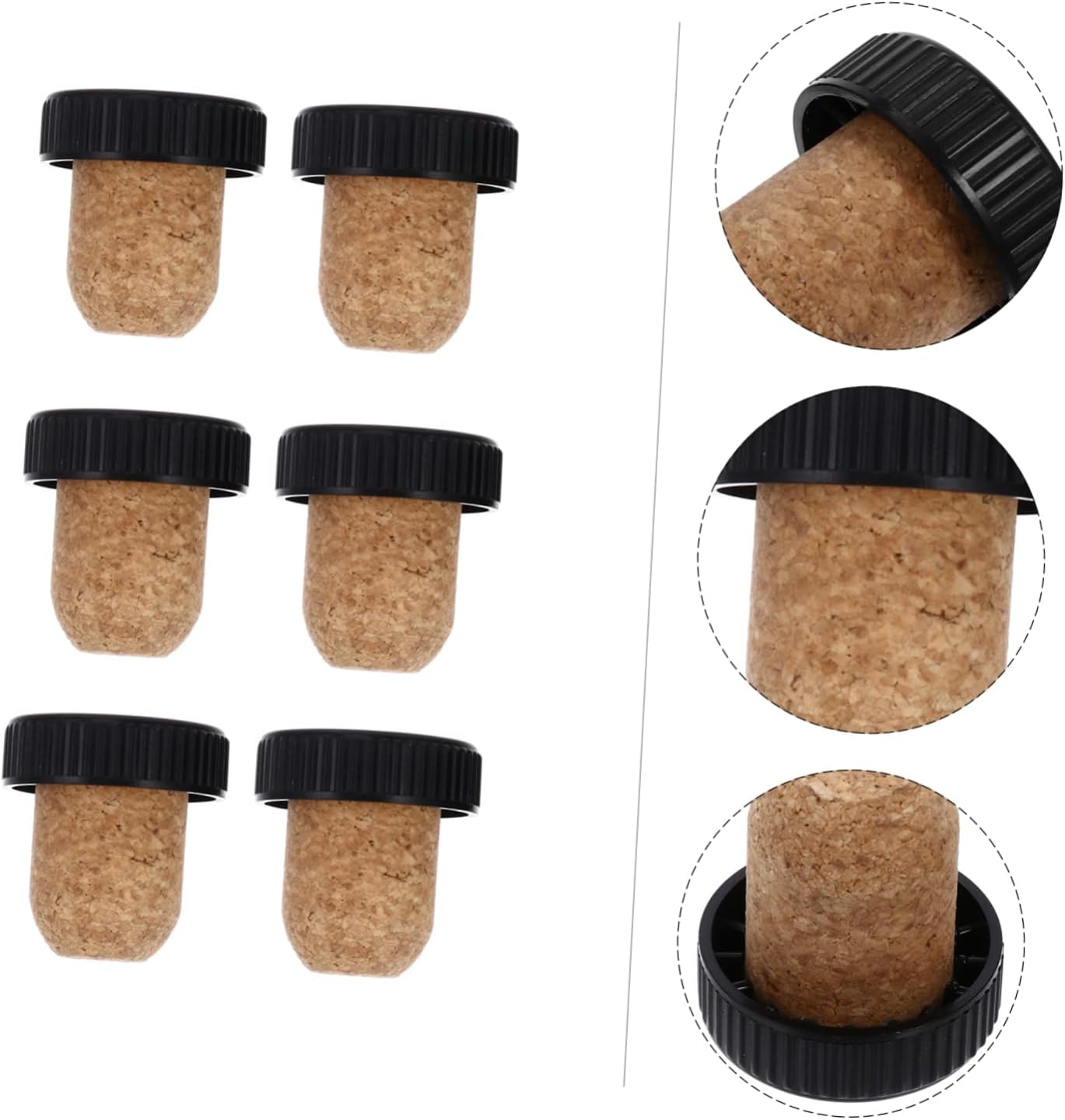 UPKOCH Sellador al vacío de corcho para botellas de vidrio Sous Vide con tapas, bebidas a granel, corchos de vino, tapones de corcho a granel,