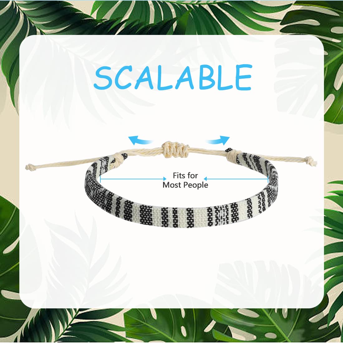 5pcs Bracelet For Men, Ankle Bracelet for Women, Unisex Handmade Waterproof Surfer Beach Men’s Bracelet, Colorful Anklet Bracelet String Rope