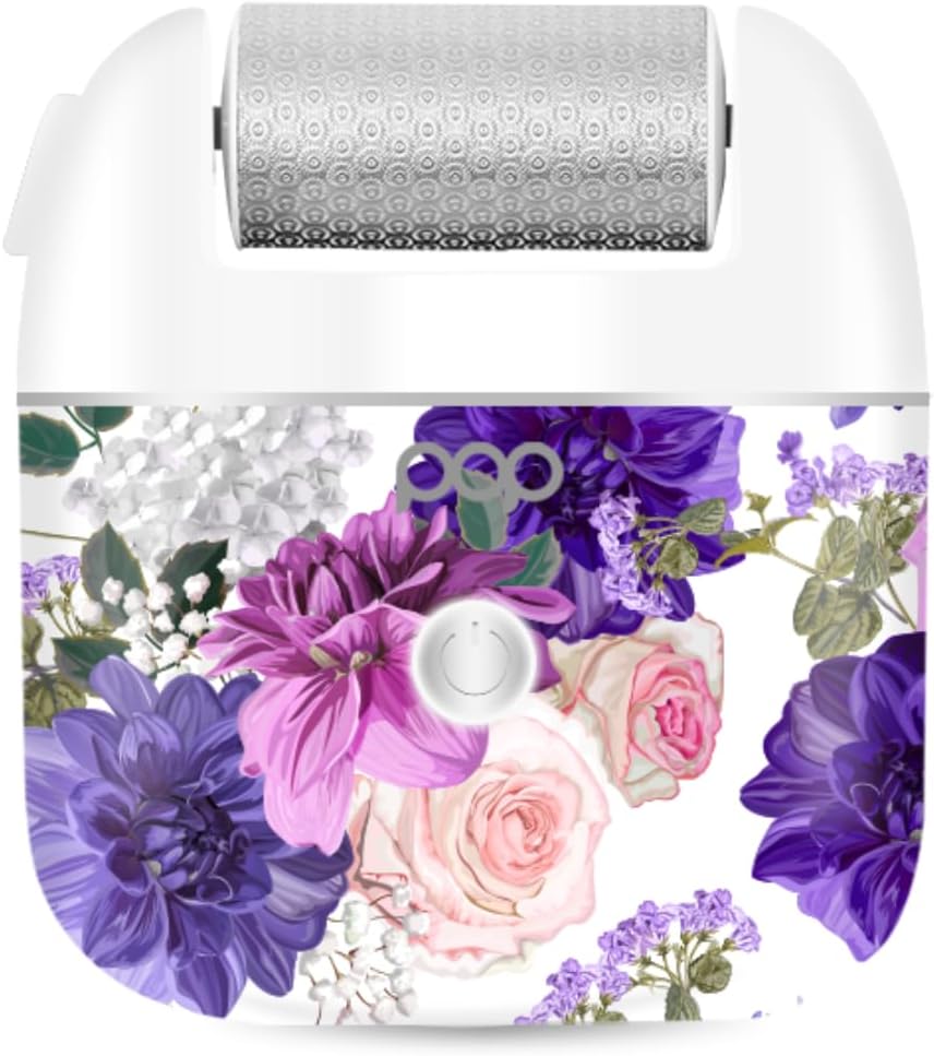 Pedi Pro – Lima eléctrica para pies, removedor eléctrico de callos para pies, herramienta exfoliante de pies Pedi Spa para hombresmujeres (floral)