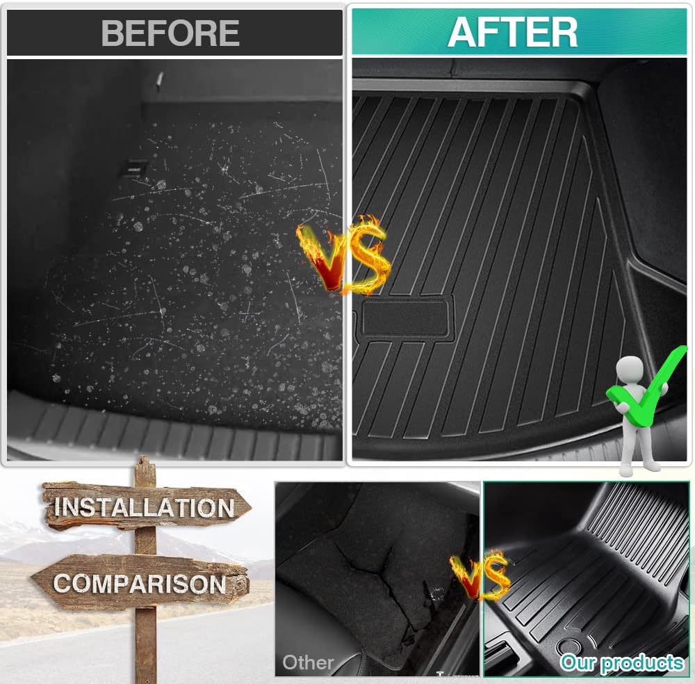 Mixsuper Alfombrillas de suelo y revestimiento de carga para Mazda CX-5 2017-2023 CX5 para todo tipo de clima, antideslizantes, duraderas, juego de