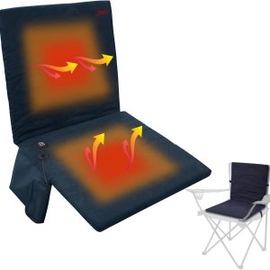 Cojín de asiento portátil con calefacción, sin banco de energía almohadilla plegable para silla de campamento con calefacción USB, cojín ajustable Cojín de asiento portátil con calefacción, sin banco de energía almohadilla plegable para silla de campamento con calefacción USB, cojín ajustable