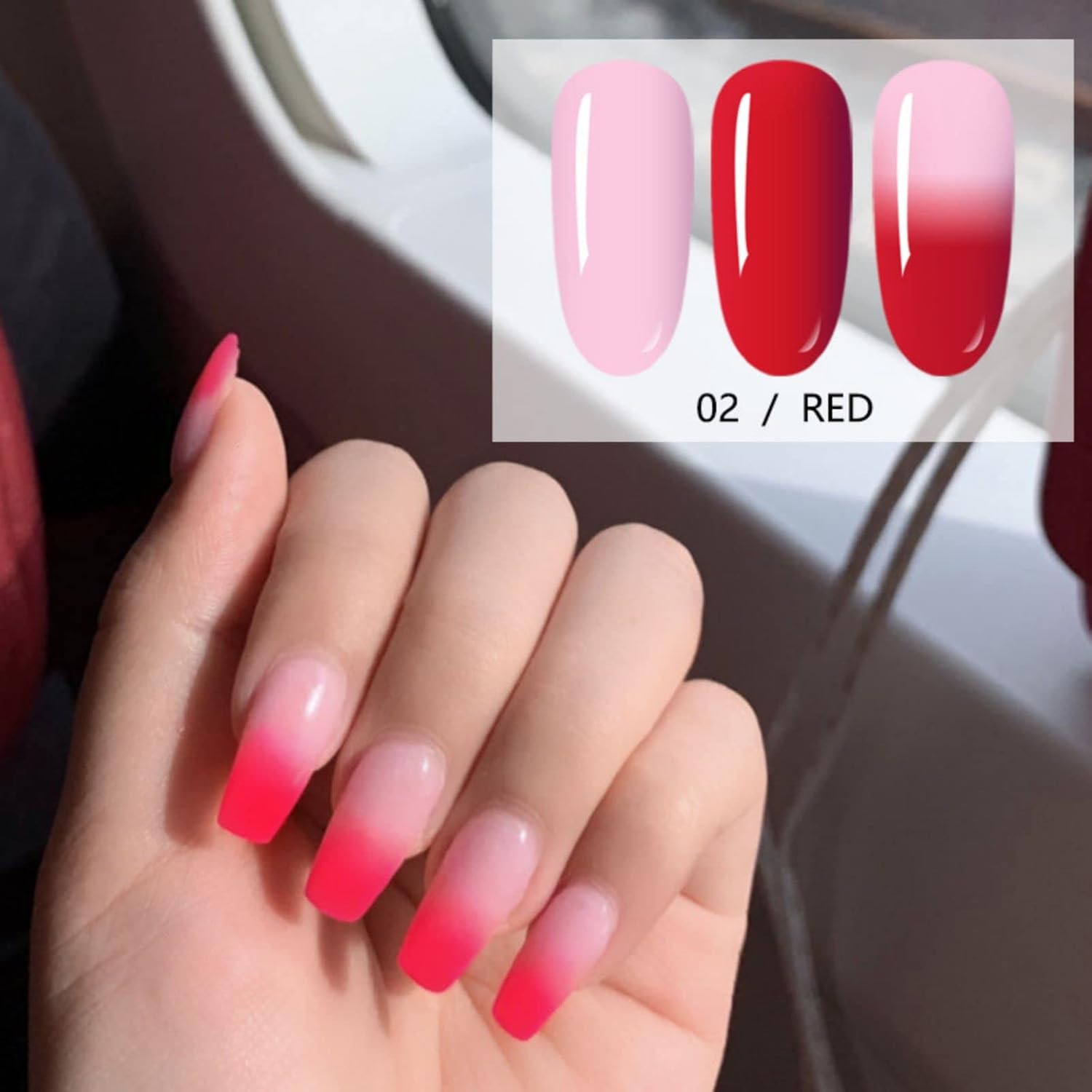 Kit de gel de uñas de 0.5 fl oz, 8 colores constructores de esmalte de uñas de gel de uñas con purpurina, extensión acrílica que cambia de color