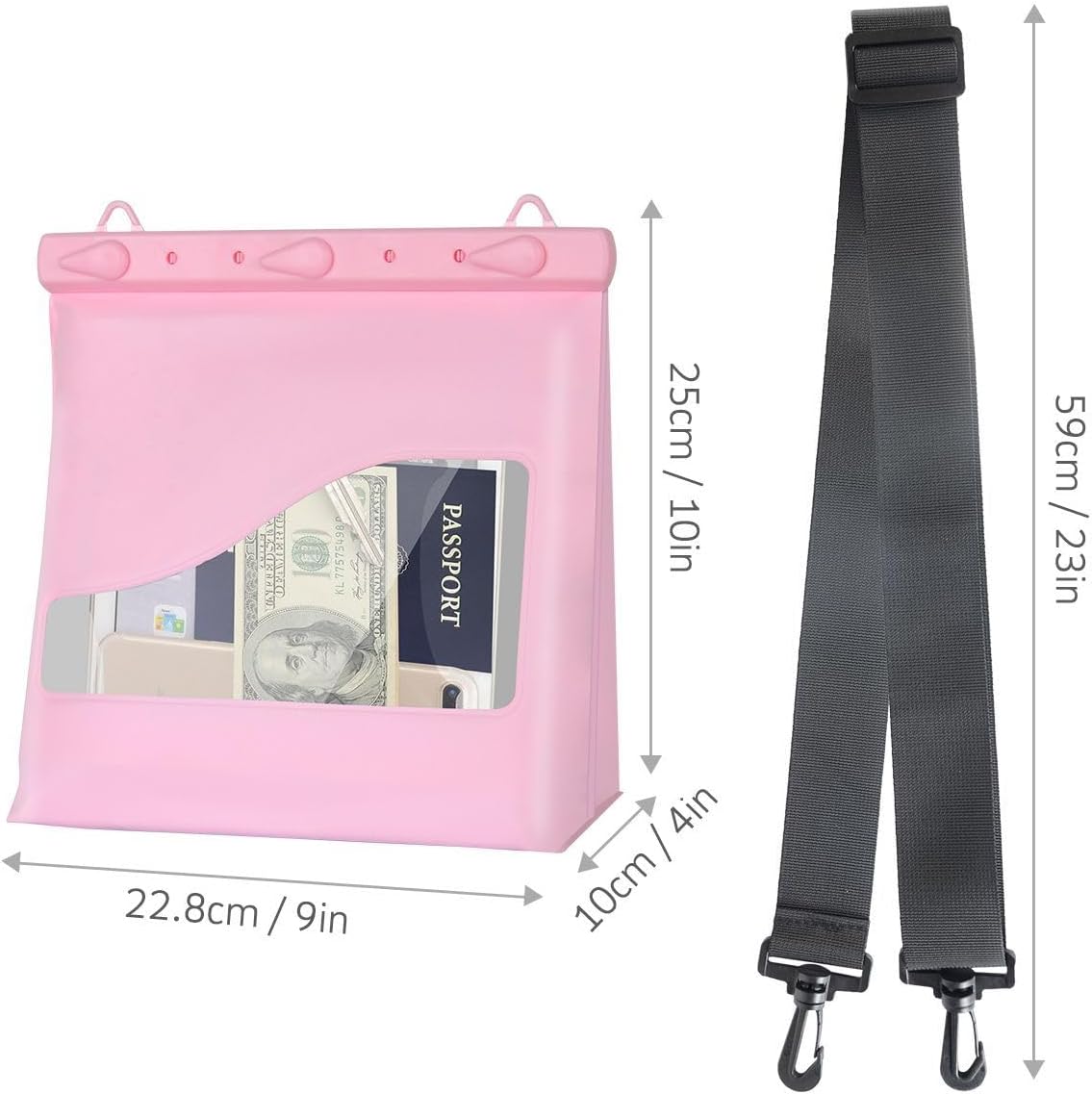 STAYDRY – Bolsa seca impermeable con correa para el hombro para nadar, navegar, viajar, esnórquel, kayak, pesca, buceo, senderismo, campamento,