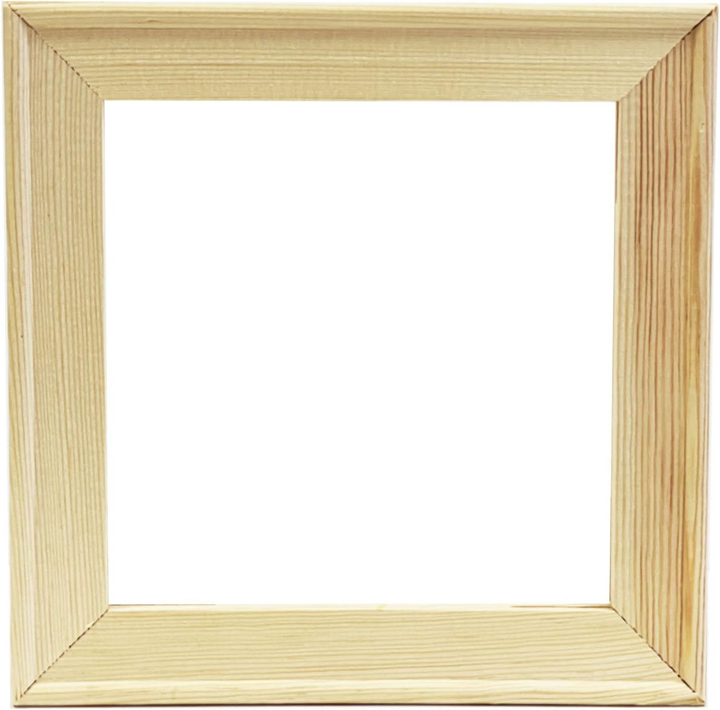 Barras de madera maciza de 0.75 pulgadas de profundidad de 14 pulgadas, paquete de 2 unidades. Marco de lona de madera, barras de estiramiento de