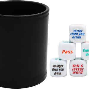 SOTOGO Juego de 7 dados para bar para beber, juego de dados para adultos, cumpleaños, boda, graduación, fiesta, recuerdos, juguetes SOTOGO Juego de 7 dados para bar para beber, juego de dados para adultos, cumpleaños, boda, graduación, fiesta, recuerdos, juguetes